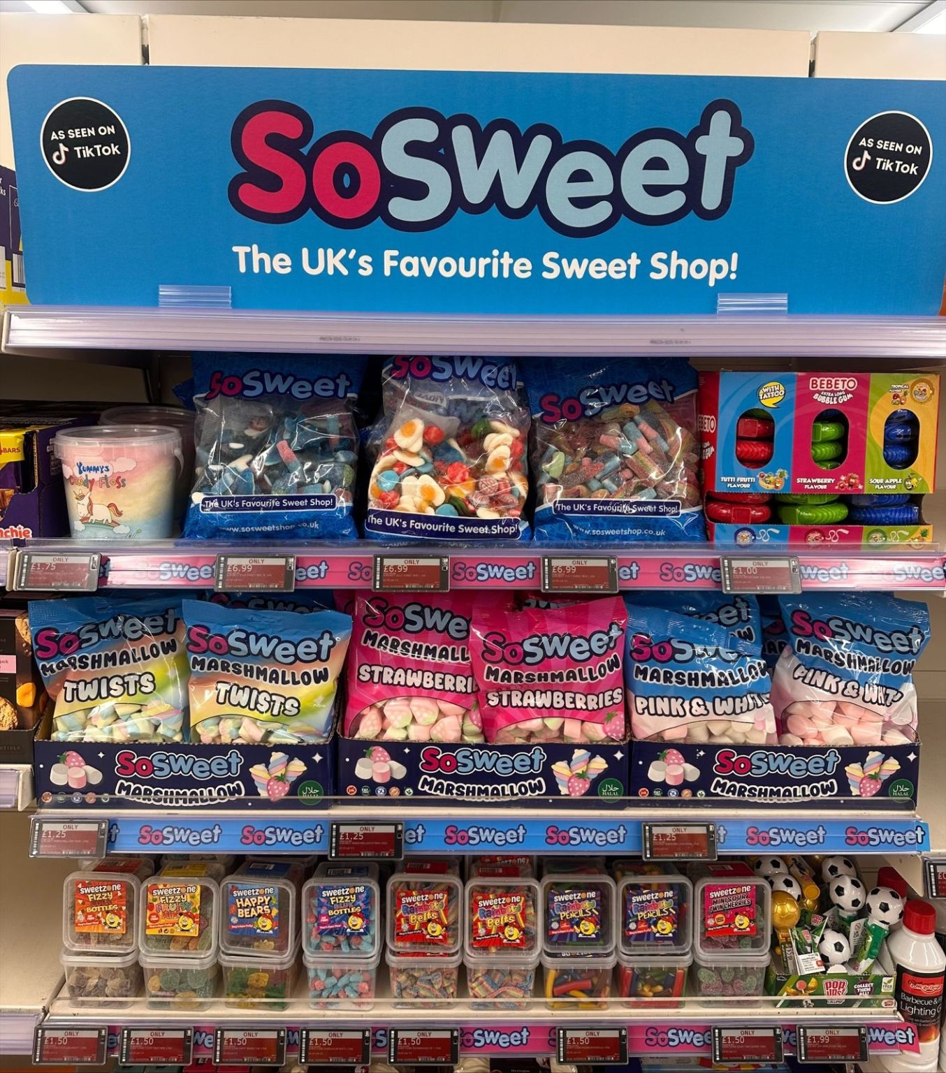 SoSweet till-side point-of-sale display stand